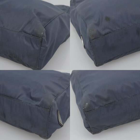 PRADA Hand Bag Nylon Gray Silver - Picture 10 of 13